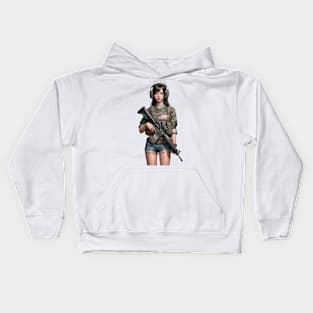 Tactical Girl Kids Hoodie